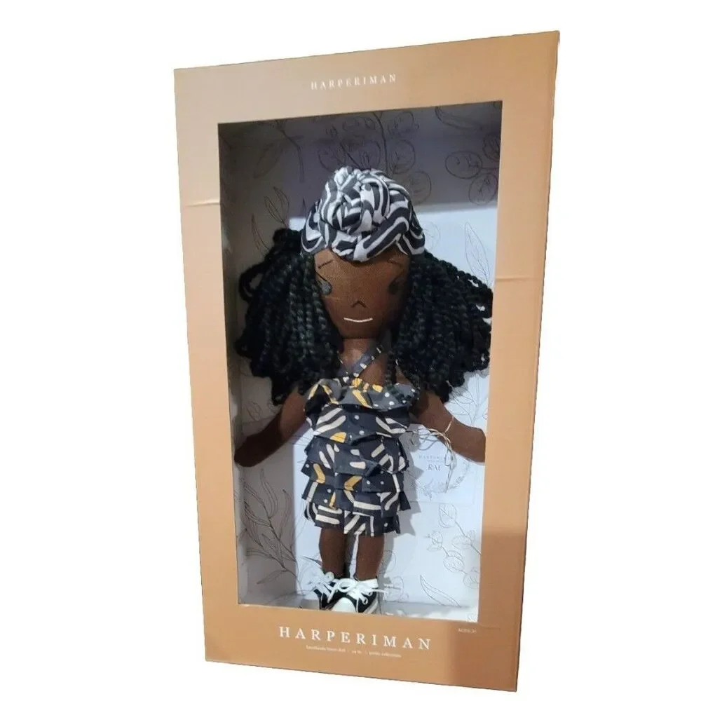 Harperiman 14'' Plush  Handmade Linen Doll-Petite Collection - RAE New Torn Box